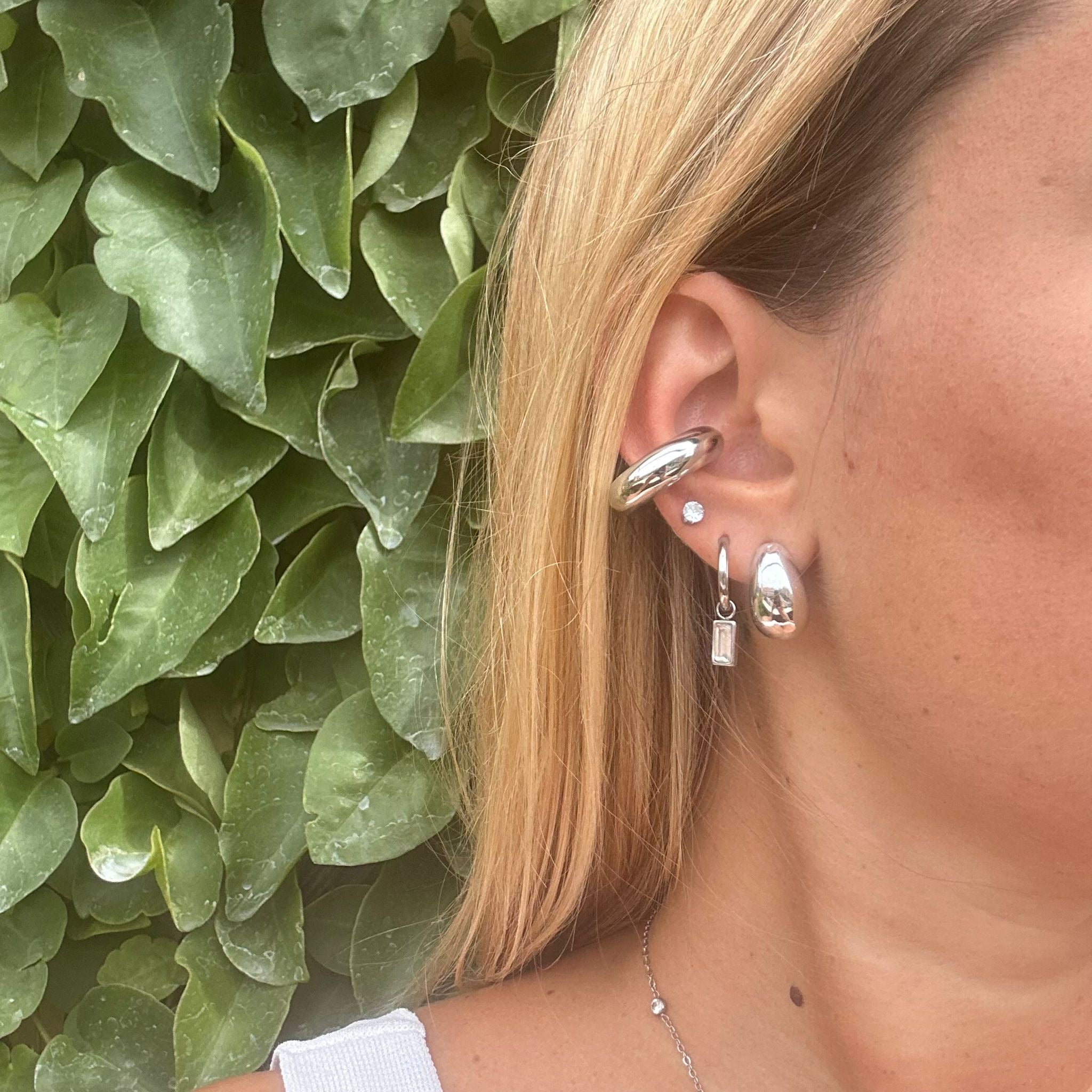 EarCuff Liscio Argento