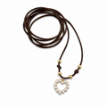 White Heart Necklace