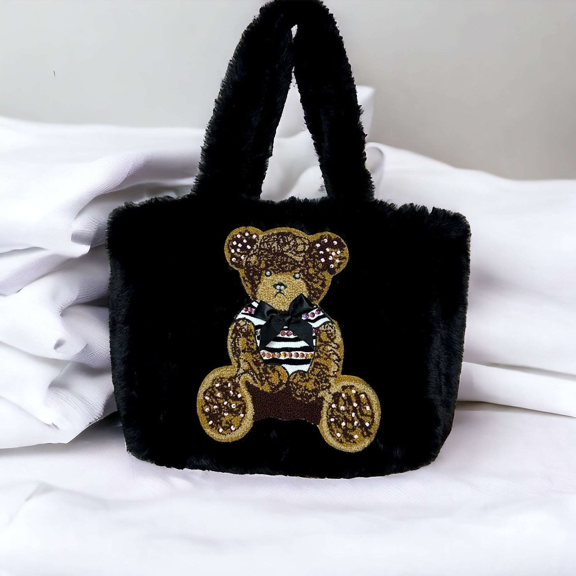 Bag Carol orsetto oro nera