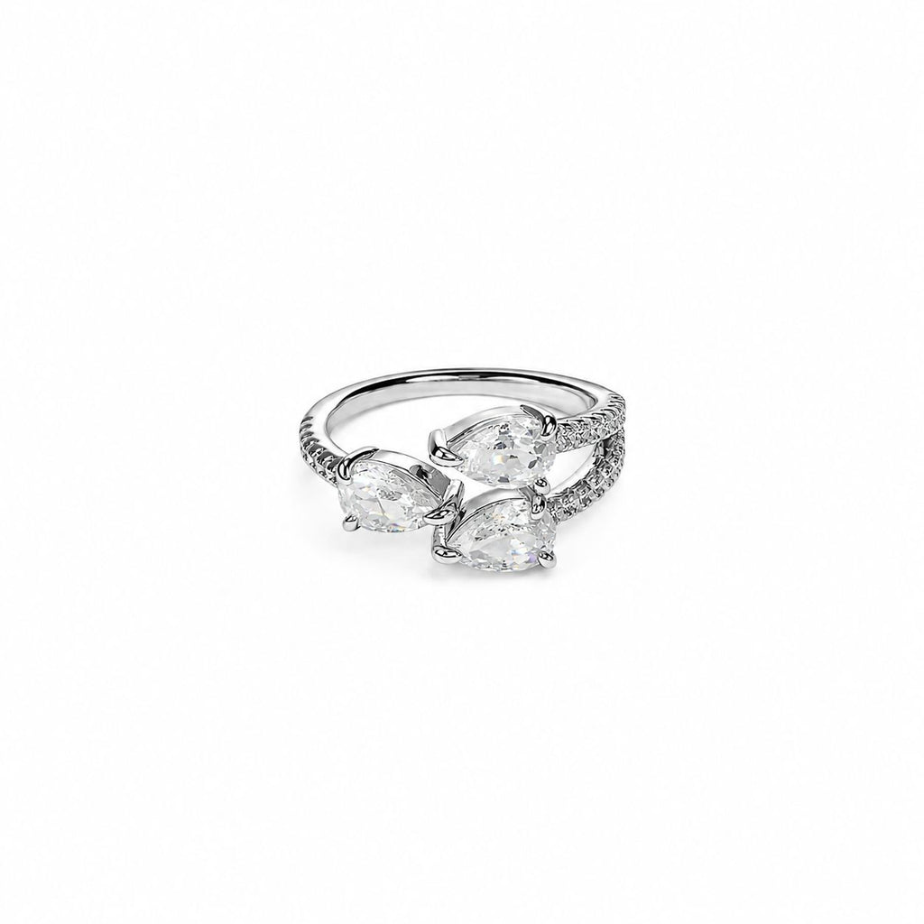 Anello Goccie Zirconate
