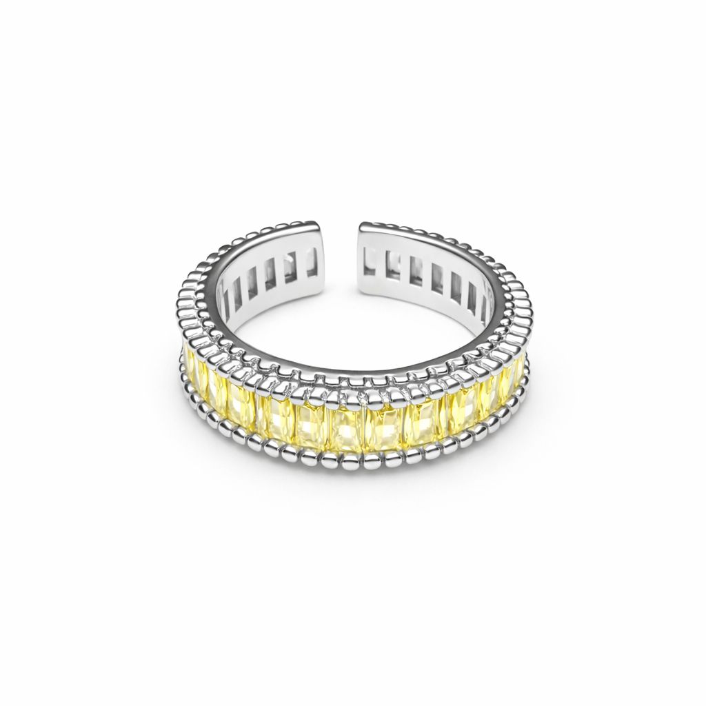 Anello Baguette Argento