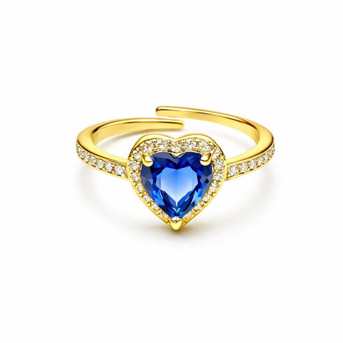 Goldener Herzring