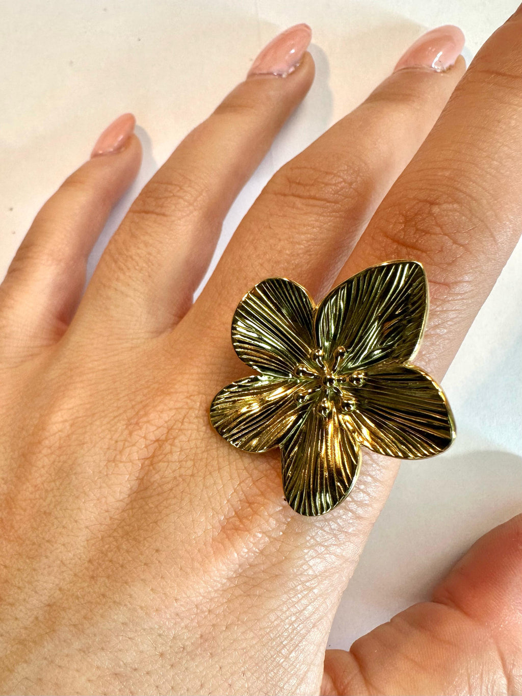 Blumen-Goldring