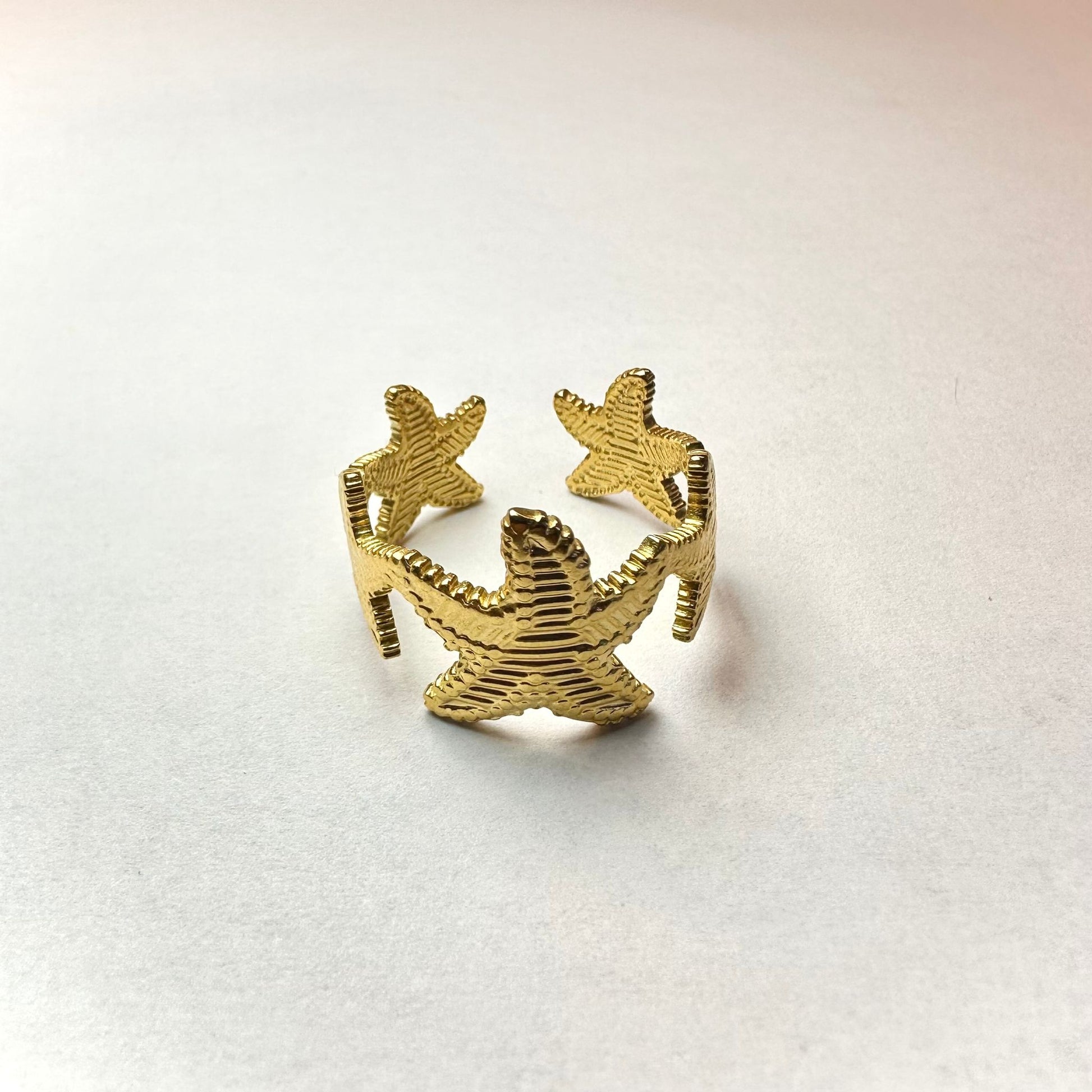 Goldener Herzring