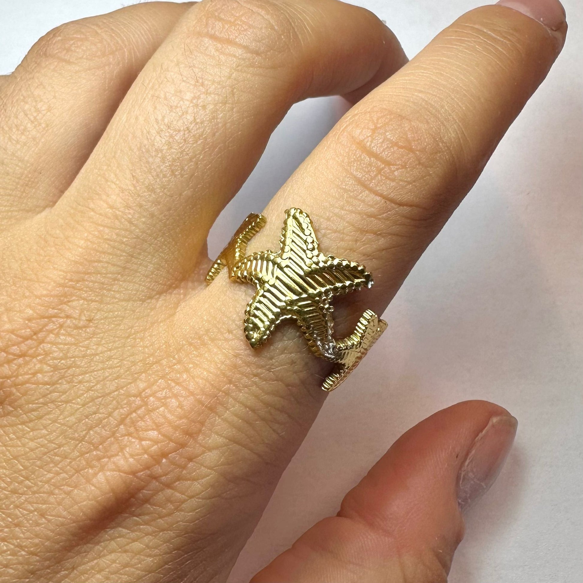 Goldener Herzring