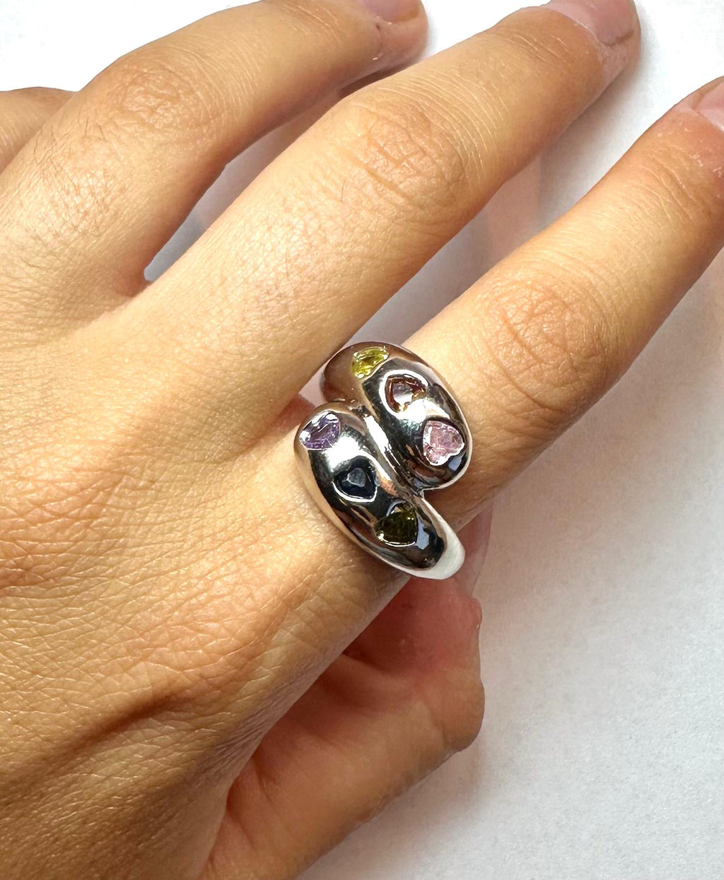 Anello Abbraccio Arcobaleno