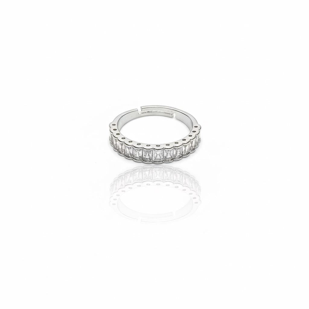 Anello Baguette Argento