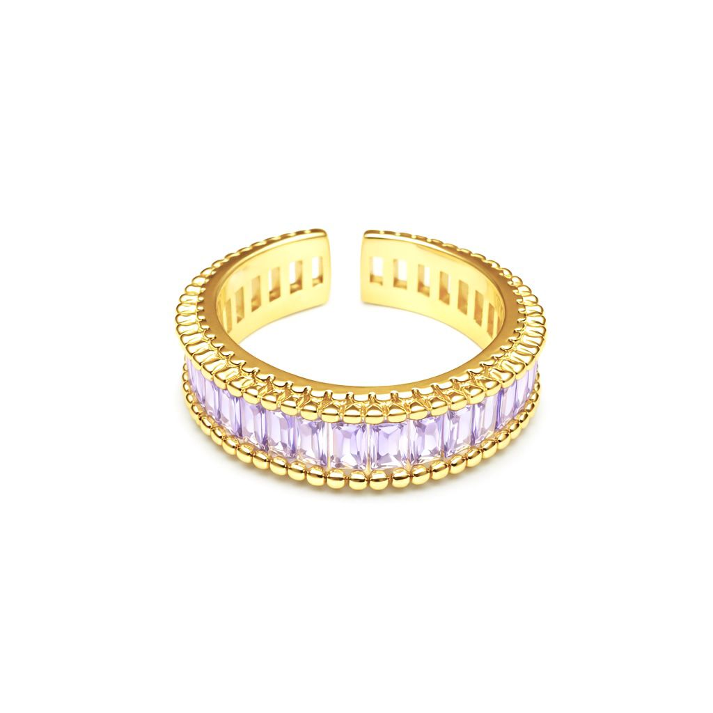 Anello Baguette Lilla