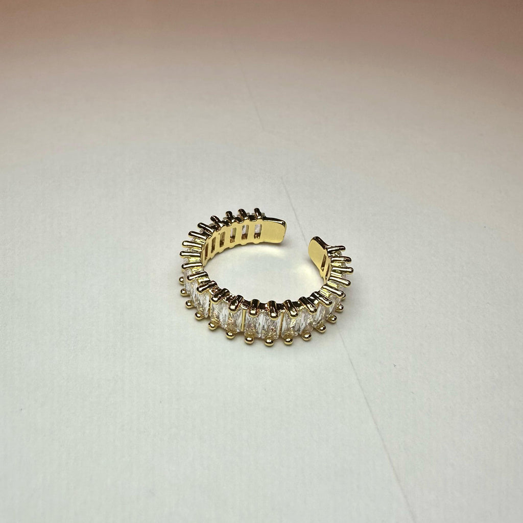Anello Baguette Oro Bianco