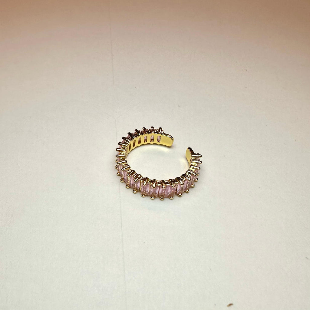 Anello Baguette Oro Rosa