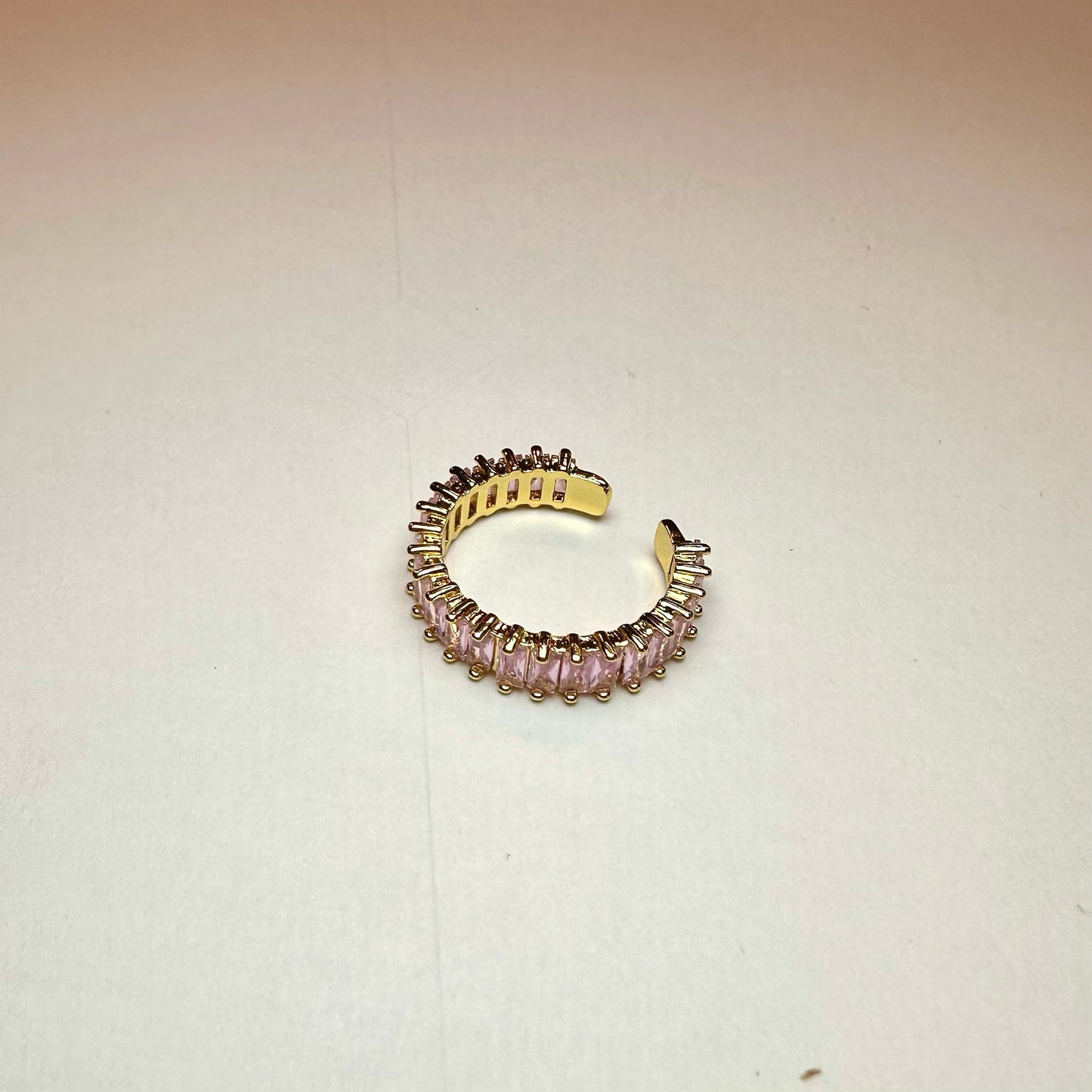 Anello Baguette Oro Rosa