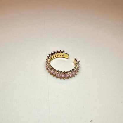 Anello Baguette Oro Rosa