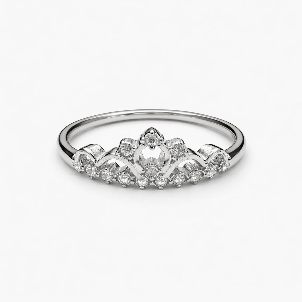 Anello Corona Zirconato