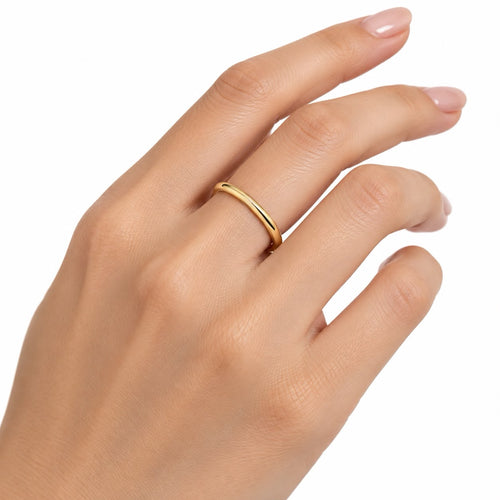 Goldener Herzring