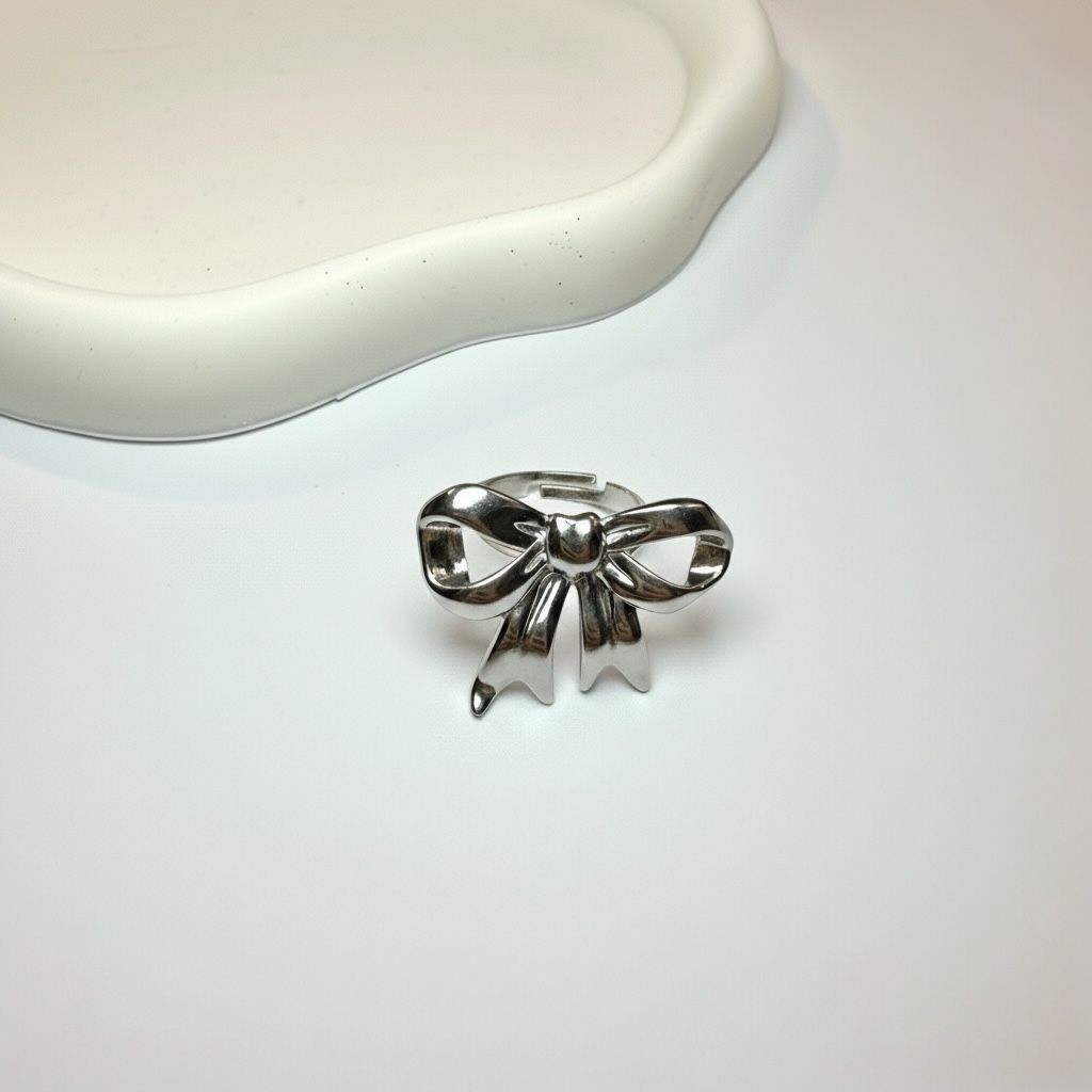 Anello Fiocco Argento