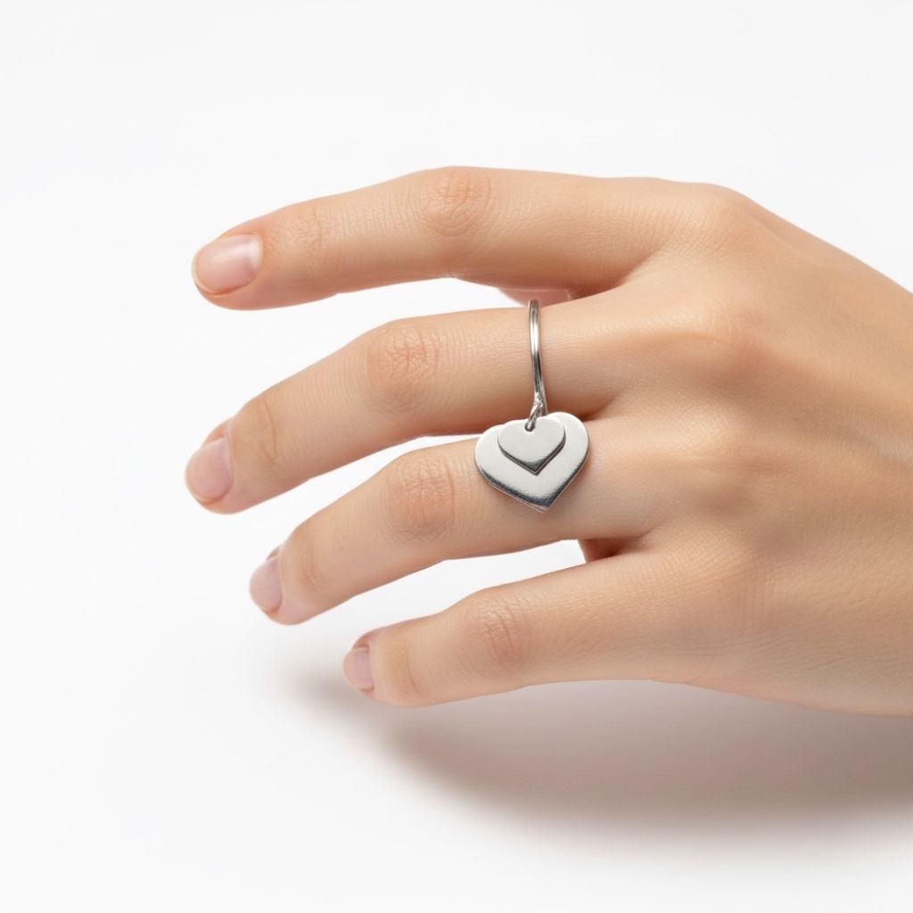 Anello Small Heart Pendente