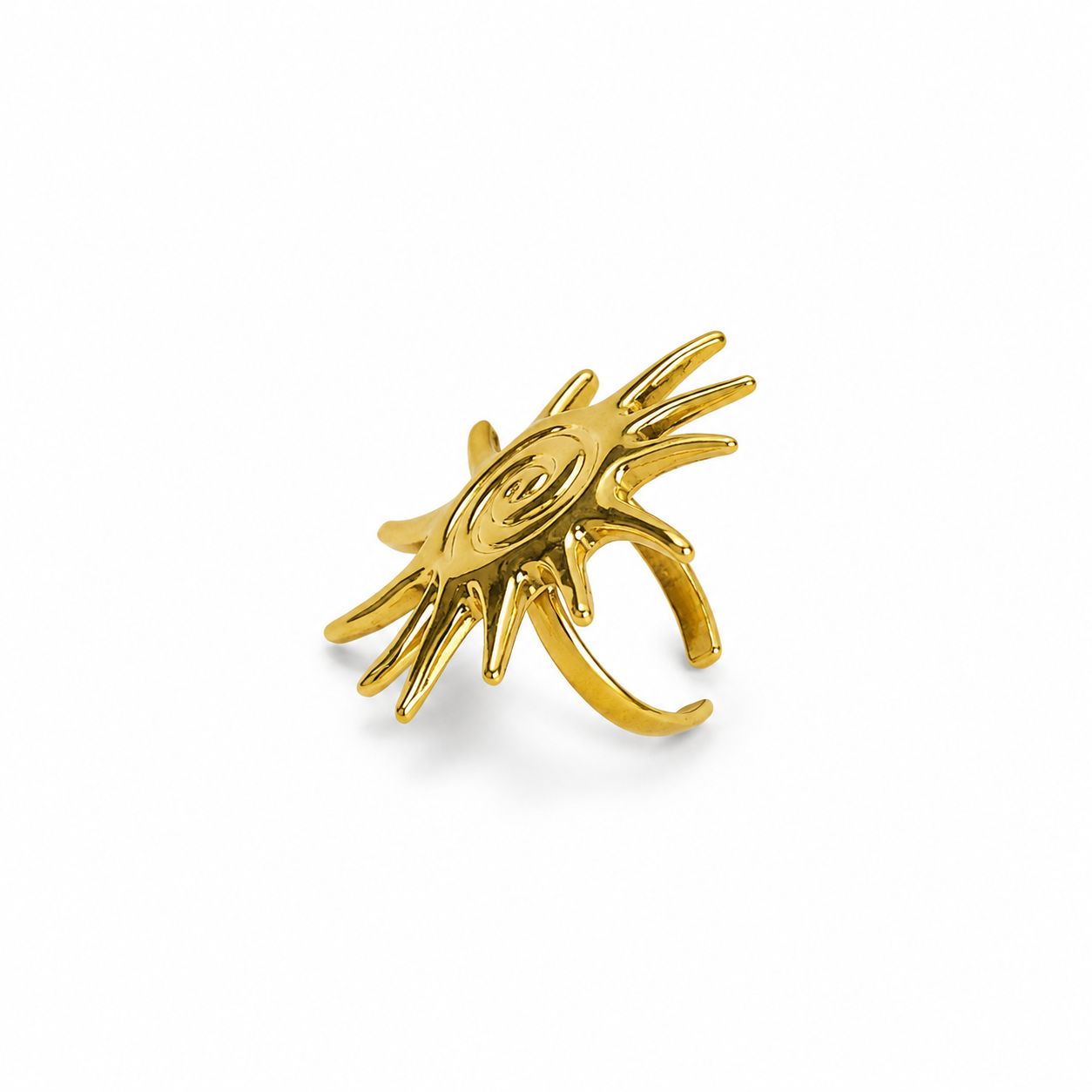 Goldener Herzring