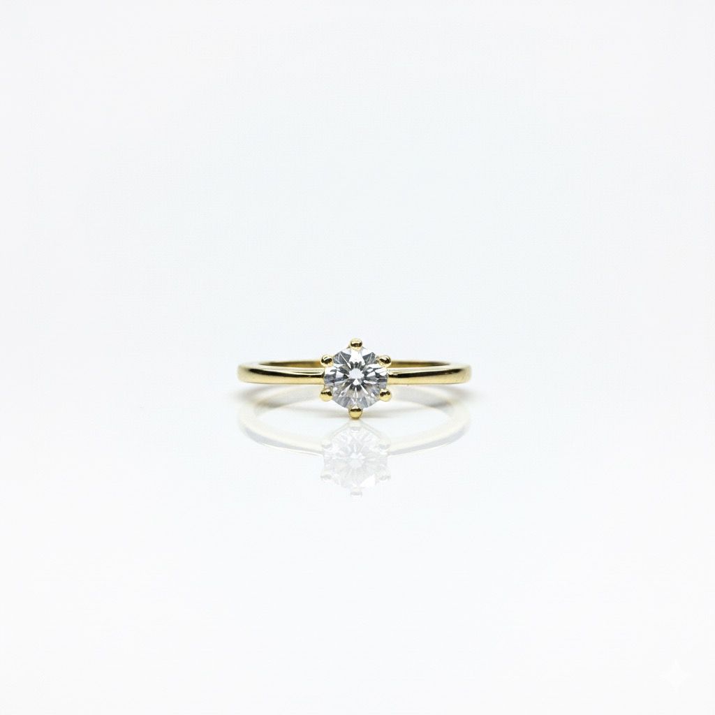 Anello Solitario Oro