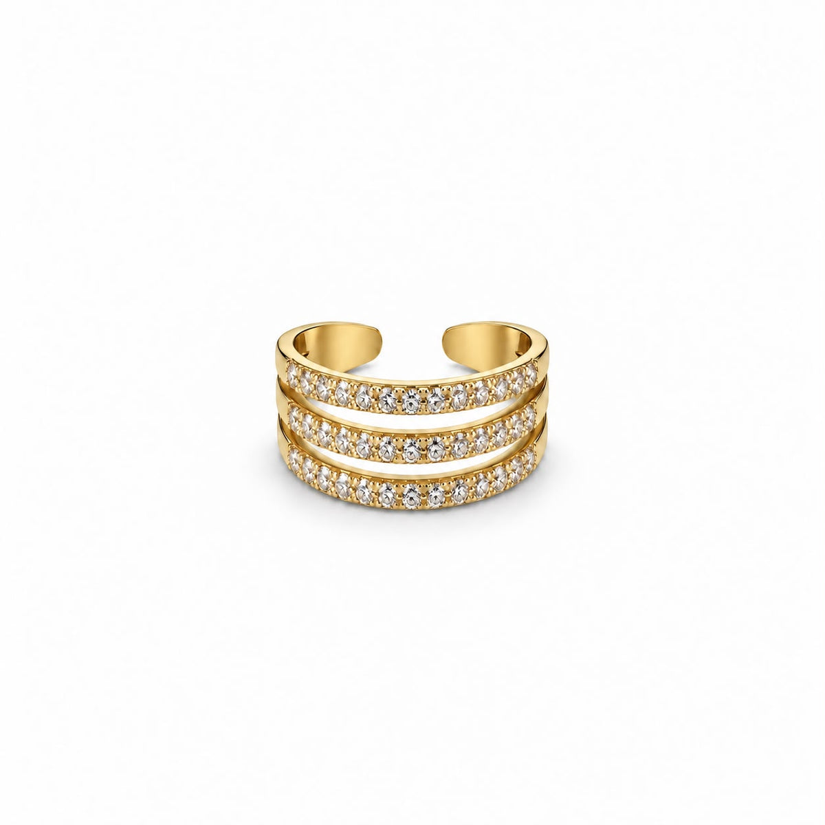Anello Trinity Zirconato