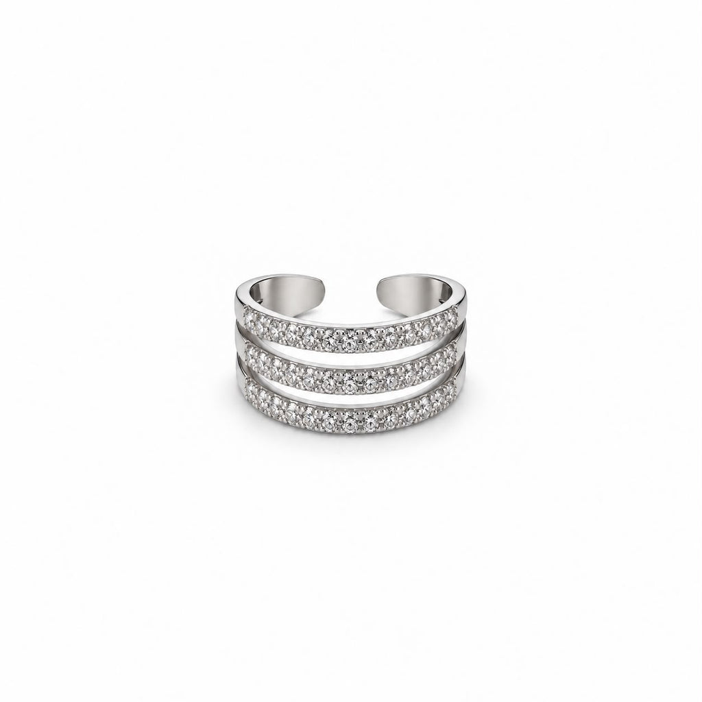 Anello Trinity Zirconato