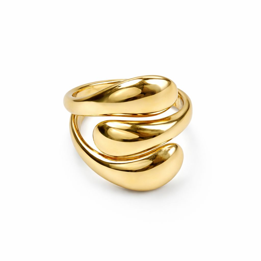 Goldener Herzring
