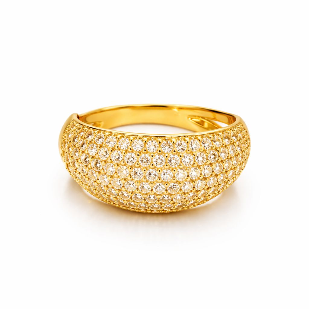 Goldener Herzring