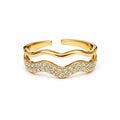 Goldener Herzring