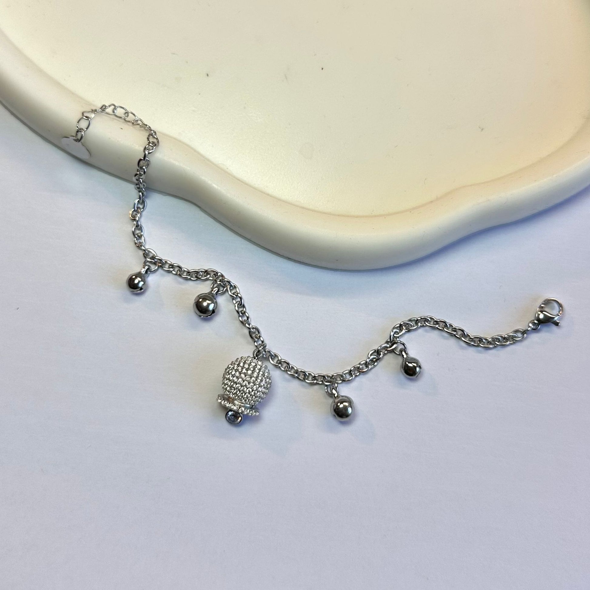 Bracciale Campanelle Sonaglio Argento