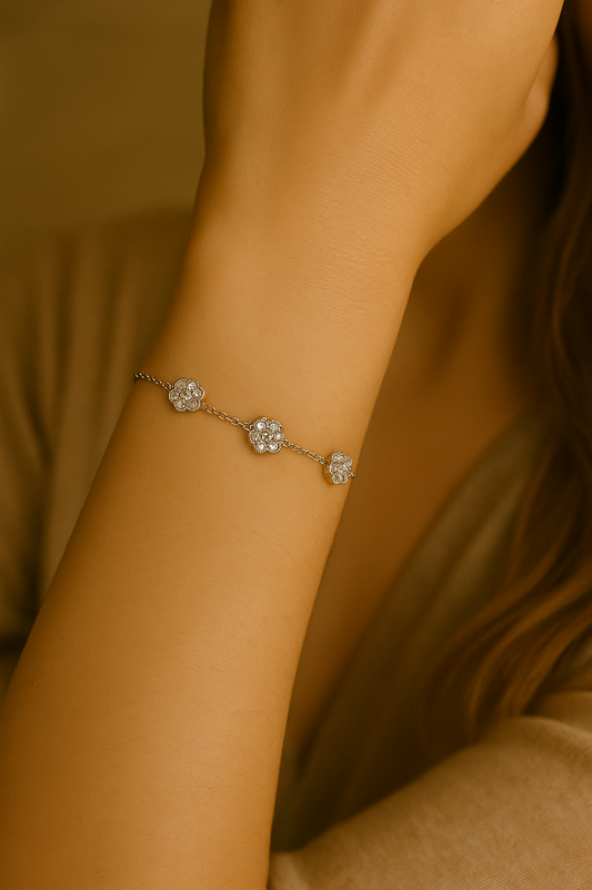 Bracciale Flowers Argento