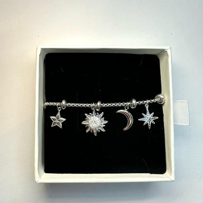 Galaxy Armband Silber