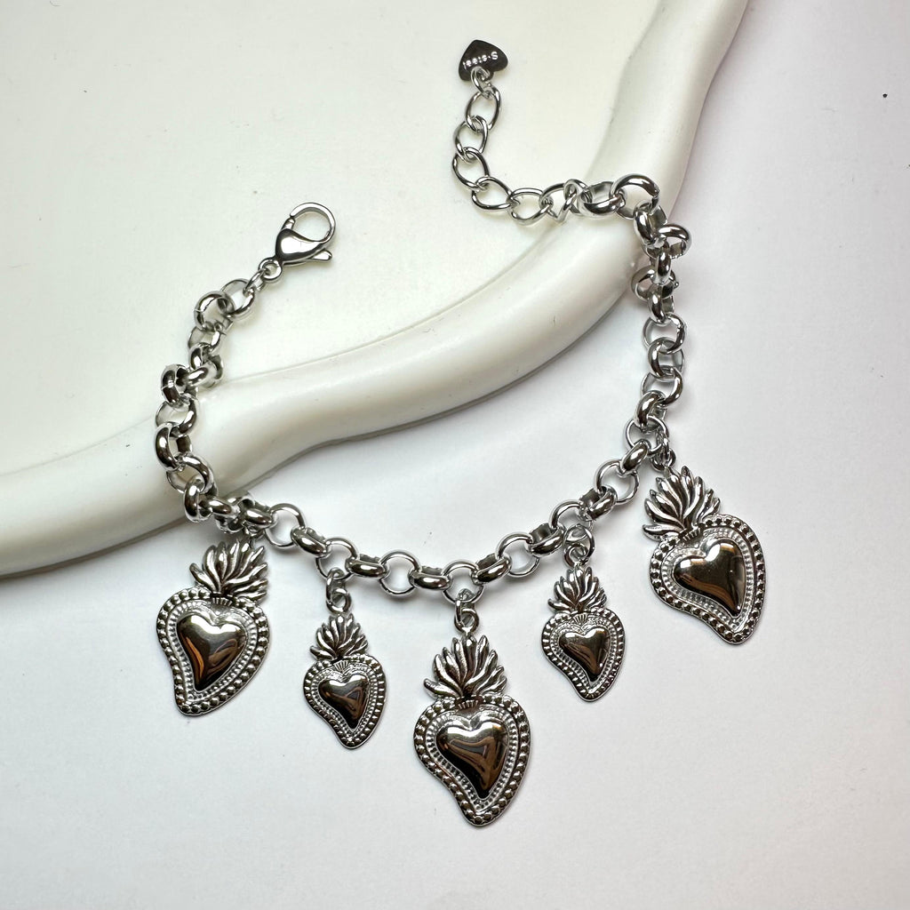 Bracciale Sacro Cuore Argento
