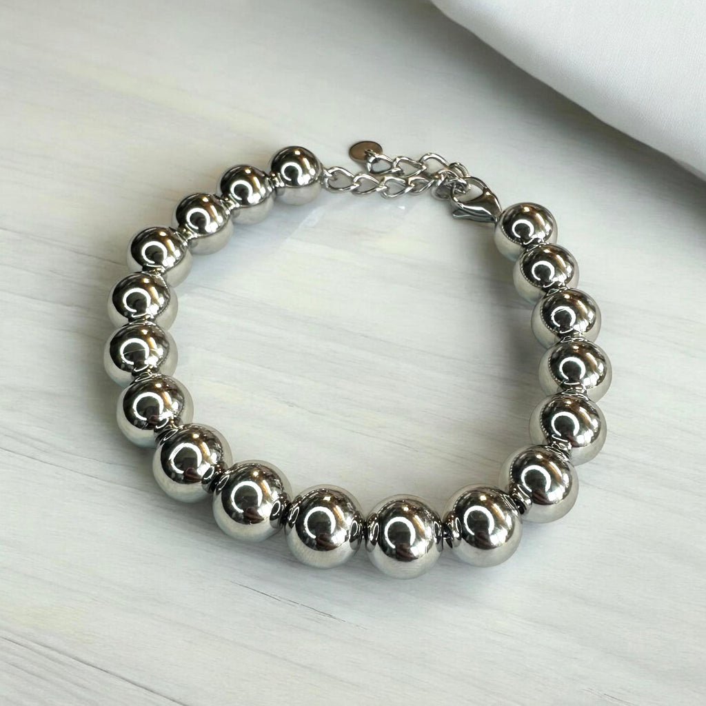 Silbernes Kugelarmband