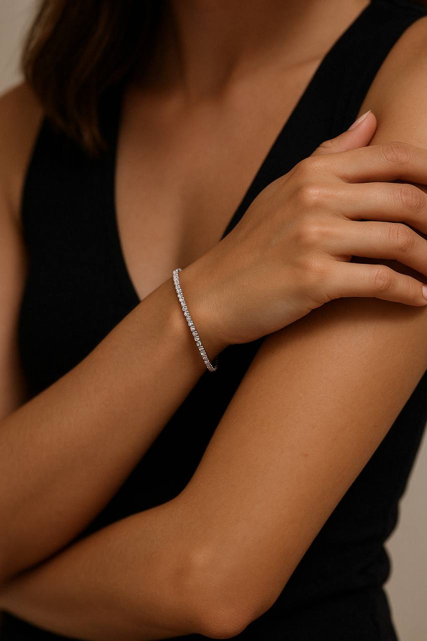 Bracciale Tennis Argento