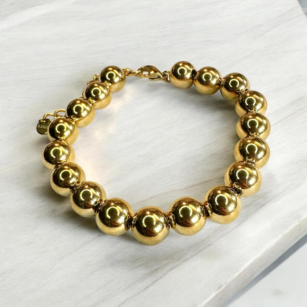 Goldkugeln Armband