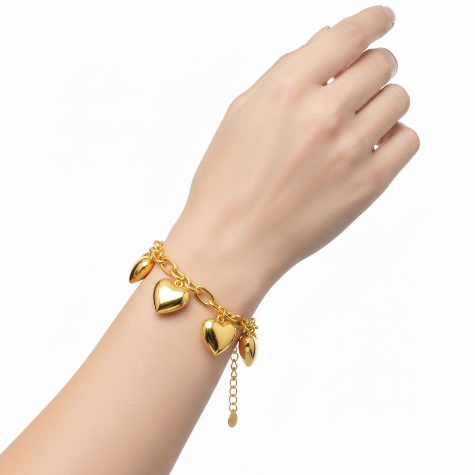 Bracciale Sonaglio Cuore Oro