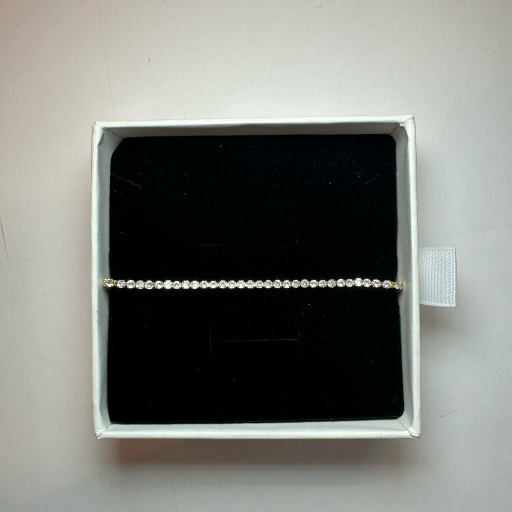 Goldenes Tennisarmband
