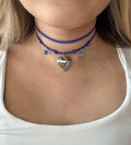 White Heart Necklace