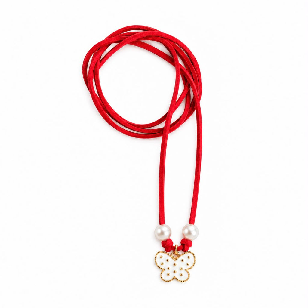White Heart Necklace