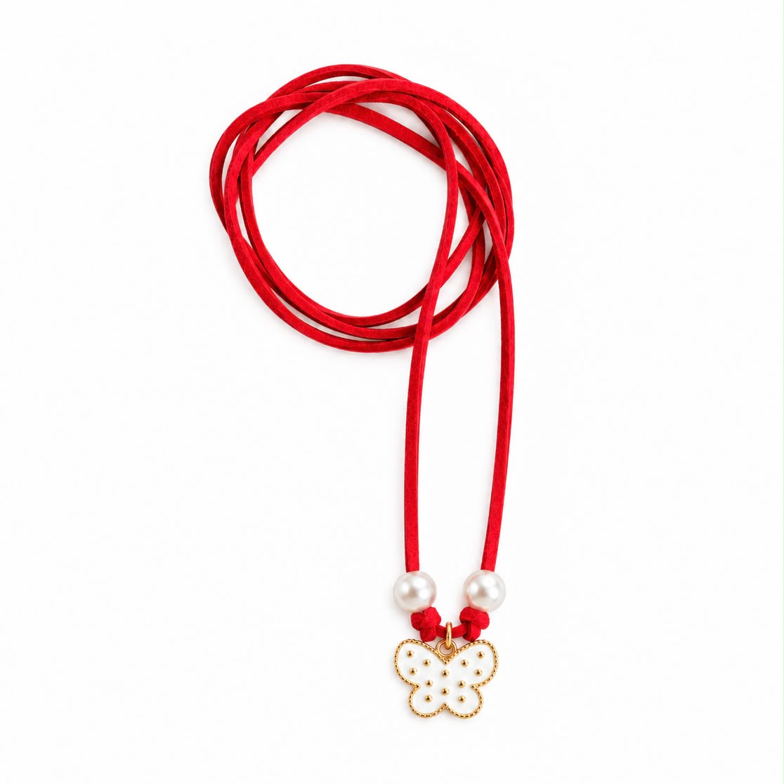White Heart Necklace