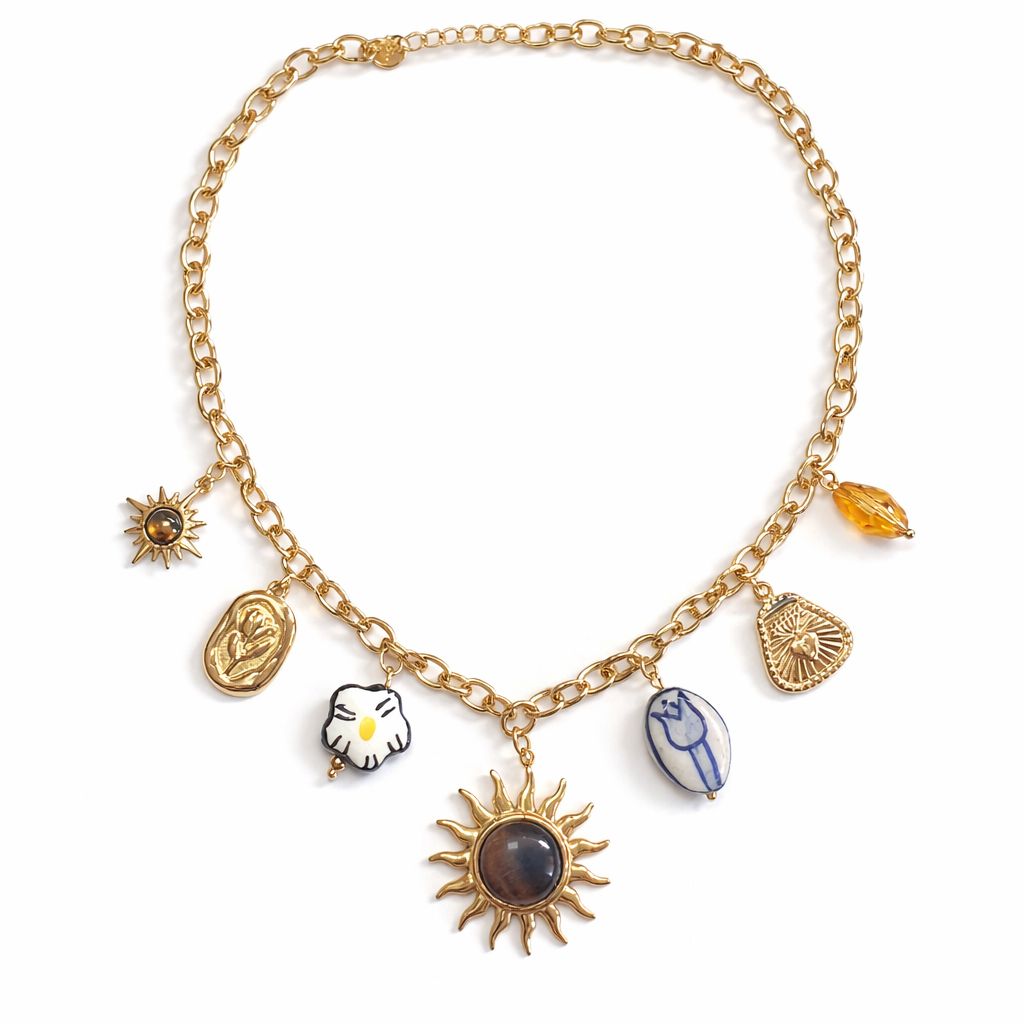 White Heart Necklace