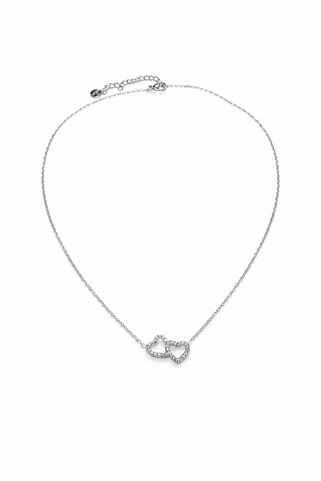 White Heart Necklace