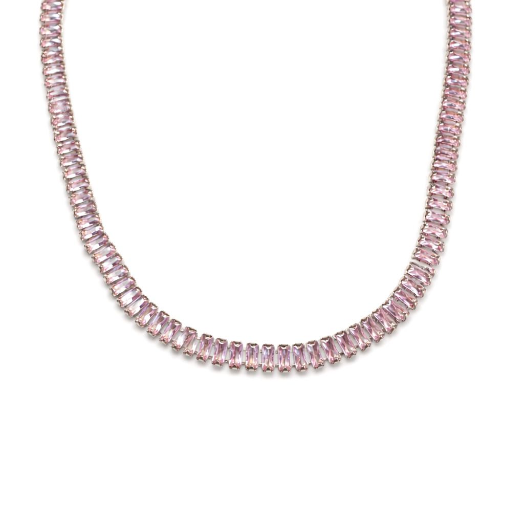 White Heart Necklace