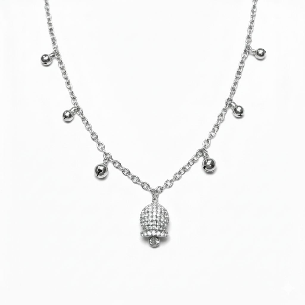 White Heart Necklace