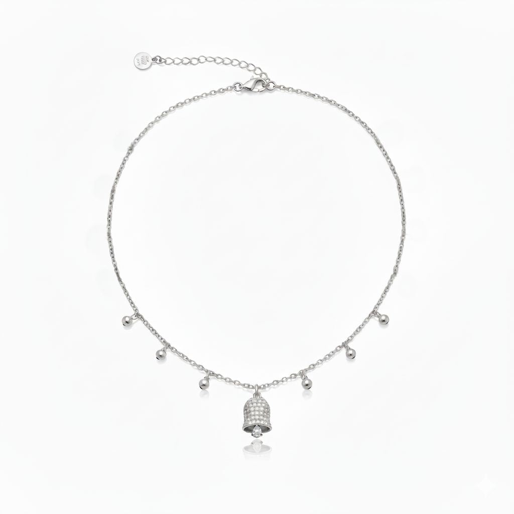 White Heart Necklace