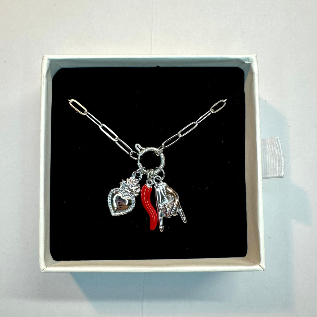 Collana Charm Fortuna Argento