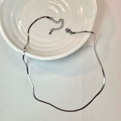 White Heart Necklace