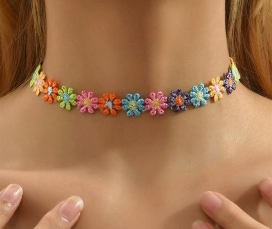 Collana Fiori Arcobaleno