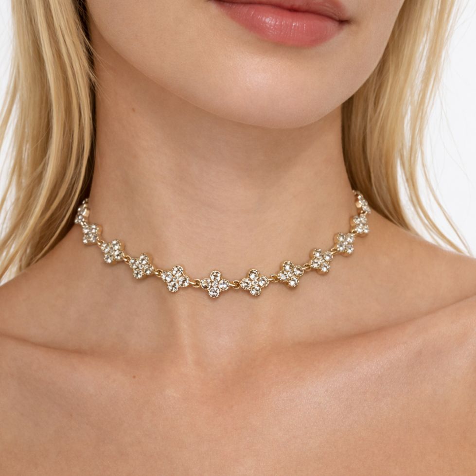 White Heart Necklace