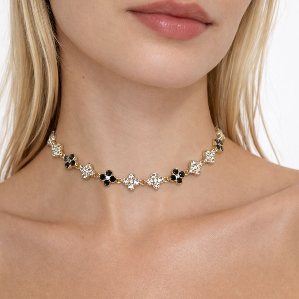 White Heart Necklace