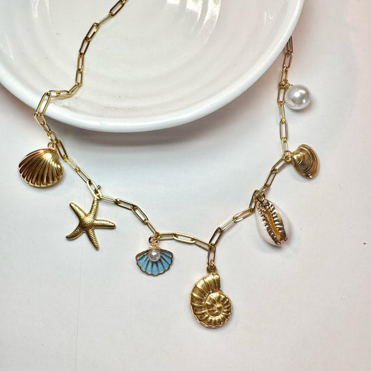 White Heart Necklace